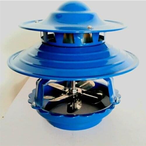 100W Chimney Fan Thickened Cast Iron Base Induced Draft Fan Double-layer 8 Blades Motor Heat Dustproof Durable High Power