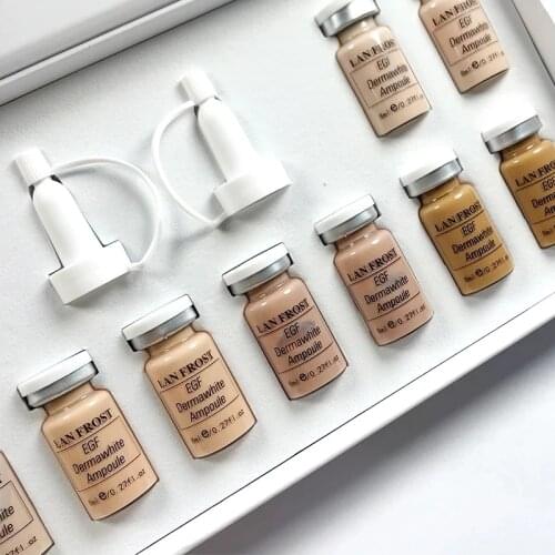 12pcs/set 8ml Formation BB Cream Glow Ampoule Dermawhite Serum Starter Kit Mix Shades for Brightening Skin Clearing Foundation