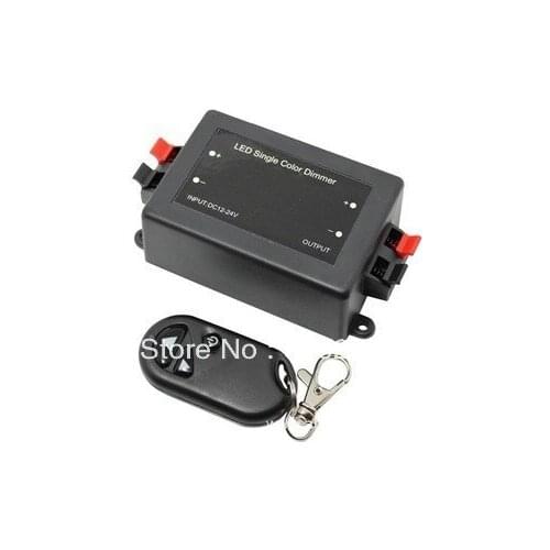 Free Shipping 3pcs Lot RF Simple One Channel Dimmer Controller DC12V 8A