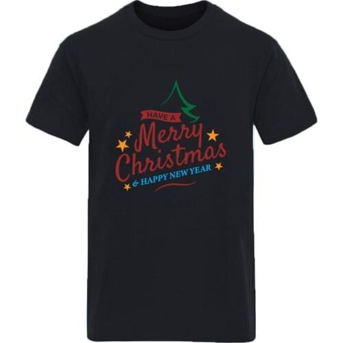 Merry Christmas Oversize T-shirt Man Cotton High Quality Fashion Clothing Male Casual Leisure Tees New Arrival Ropa De Hombre