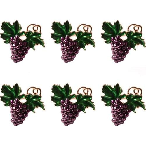 Napkin Rings, Fruit Napkin Buckles, Grape Napkin Ring, Wedding Napkin Holder Ring,for Daily Family Gathering (6 PCS)