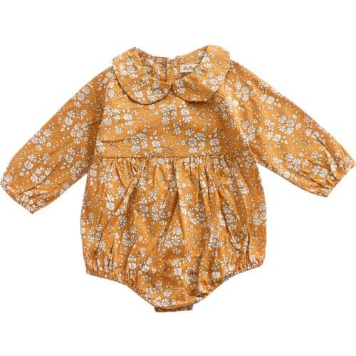 0-24M Newborn Baby Girl Rompers Summer Clothes Infant Floral Onesie for Toddler Girls Cotton Romper Outfits Baby Clothing