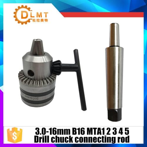 Morse taper shank MTA1 key drill chuck B16 B18 1-13MM 3-16MM