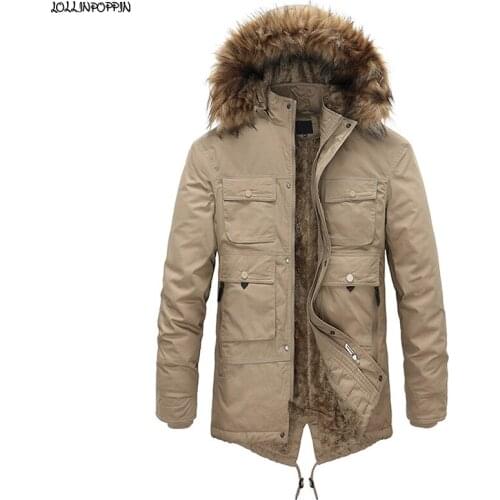LOLLINPOPPIN Men's Parkas With A Hood
