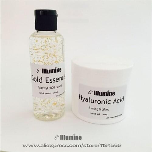 Skincare Set Matrixy1 3000 Gold Facial Serum Hyaluronic Acid Firming Gel Anti-aging Anti-wrinkle Ageless Moisturizing Lifting