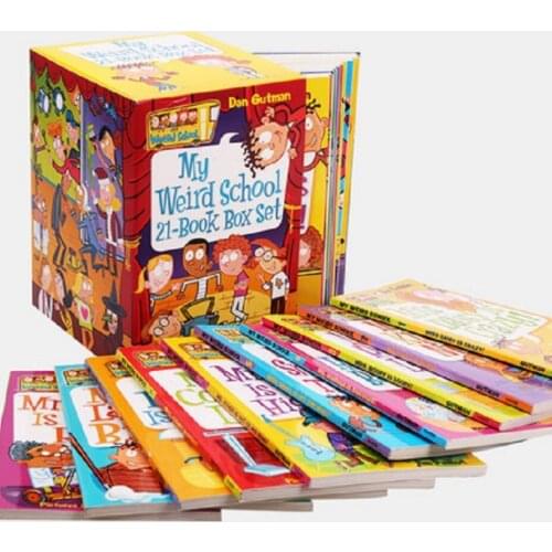 5-12 year Childrens English story book My weird school english picture book help child be reader early education book 21pc/set