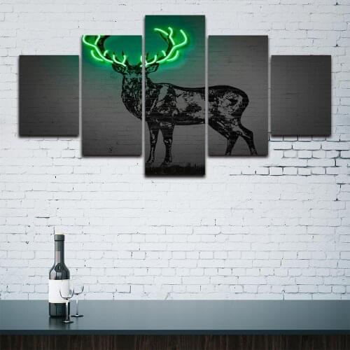 Deer Poster Decorative Picture Modern Wall Art Paintings for Living Room Home Decor No Frame