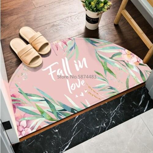 Semicircular Floor Mats In The Door Household Floor Mats Door Mats Bedroom Hallway Floor Mats Bathroom Door Slip Mat Carpet
