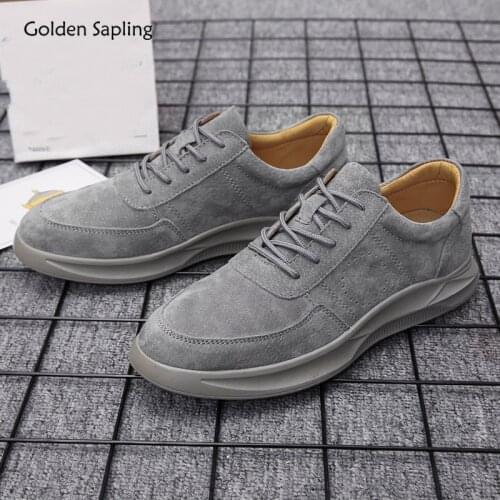 Golden Sapling Mens Casual Shoes Breathable Leather Man Loafers Classic Walking Driving Flats Comfortable Leiusre Men Moccasins