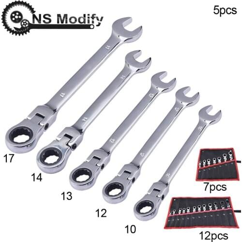 NS Modify Universal Ratchet Combination Wrench Set Multitool Spanners Chrome Vanadium Steel Ratchet Torque Wrench Kit Hand Tools