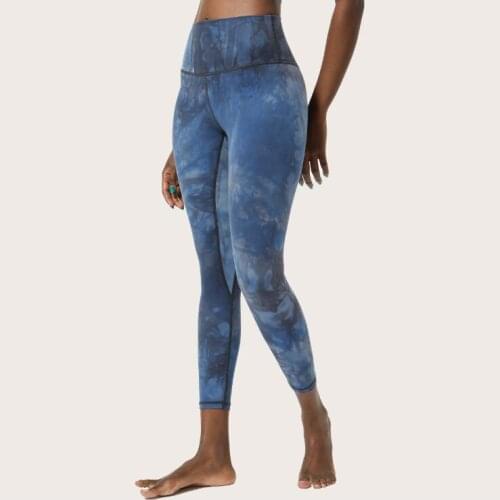 Women Tie dye Yoga Leggings High Waist Push Up Hips Gym Cropped Pants Fitness Leggins Quick Dry Sports Trousers Running Pants