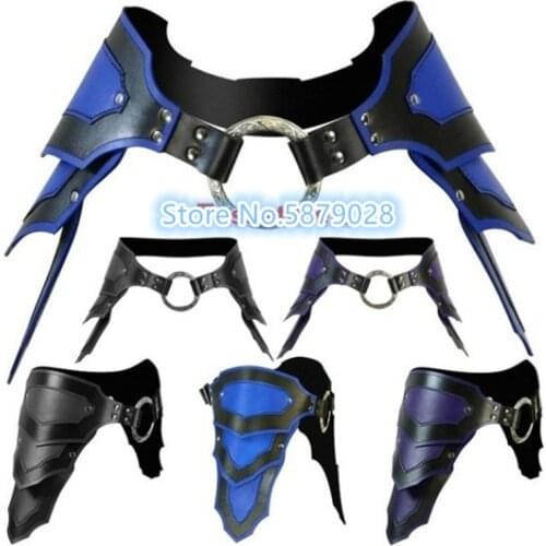 Medieval Renaissance Gothic Leather Faulds Large Belt Knight Hip Leg Thigh Protector Protection Ranger Elf Armor For LARP