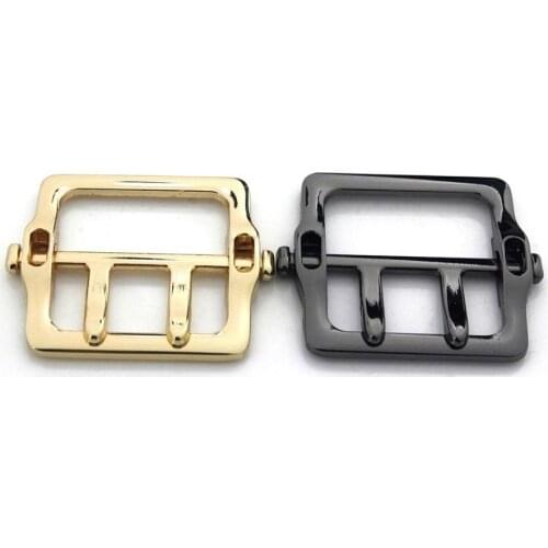 1pcs Metal Buckle Rectangle Fashion Durable Double Pin Buckle for Leather Craft Bag Belt Strap Craft DIY Accessories CLOXY
