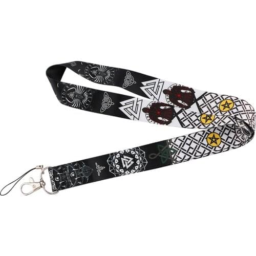 10pcs/lot J2961 Viking Tv Show Lanyard Keychains Accessory For Mobile Phone USB ID Badge Holder Keys Straps Tags Neck lanyard