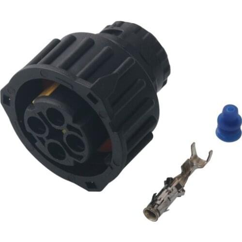 100sets DJ3043YB-2.5-21 male Connector Terminal plug connectors jacket auto Plug socket 4 way female Connector Fuse box