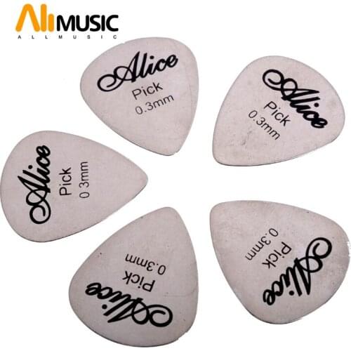 100pcs/lot Alice AP-100S Stainless Steel Guitar Pick Thickness 0.3mm Gutiar Parts