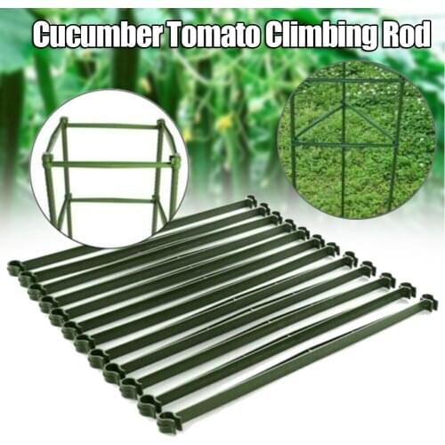 12 Pcs Tomatoes Trellis Connector Stake Arm Cage Plant Plastic Stake Durable for Garden