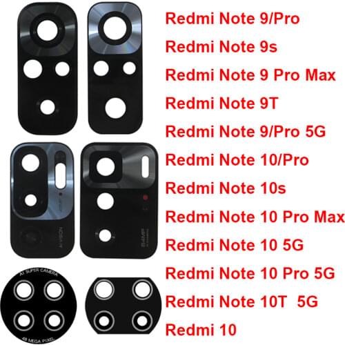 2pcs for Xiaomi Redmi Note 8T Back Rear Camera Glass Lens with Adhesive Sticker Glue For Redmi Note 8T Replacement Parts
