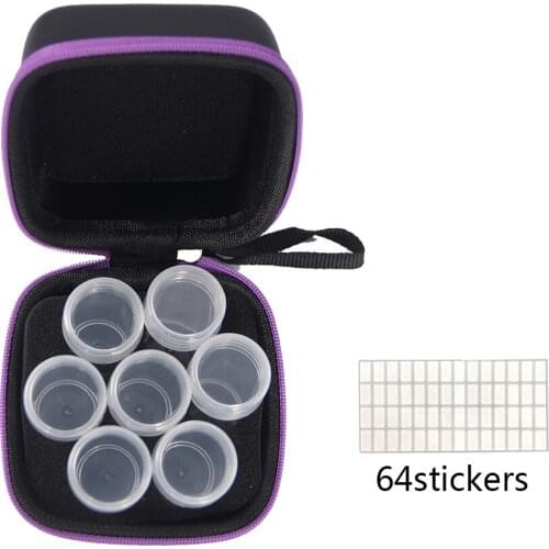 7 Bottles Diamond Painting Storage Carring Case DIY 5D Diamond Art Craft Container Embroidery Bag for Storage Jewelry Beads