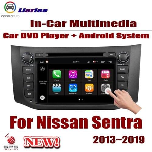 Car DVD Player For Nissan Sentra (B17) 2013-2019 IPS LCD Screen GPS Navigation Android System Radio Audio Video Stereo