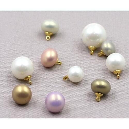 White Resin Round Pearl Button Dome White Button Clothing Sewing Craft DIY Decor 10mm