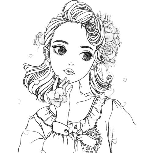 DABOXIBO Pretty Girl Clear Stamps Mold For DIY Scrapbooking Cards Making Decorate Crafts 2021 NEW Arrival