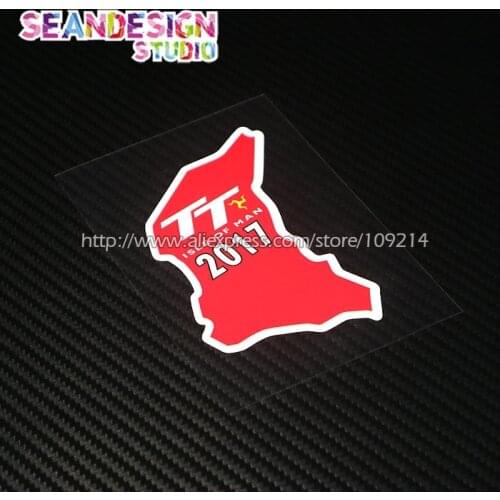 For Isle of Man TT 2017 helmet motorcycle moto bike Sticker Decals Waterproof 19