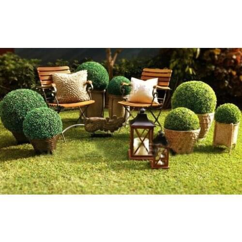 Exellent 50cm diameter 6pcs artificial plastic boxwood ball grass ball indoor & outdoor decoration