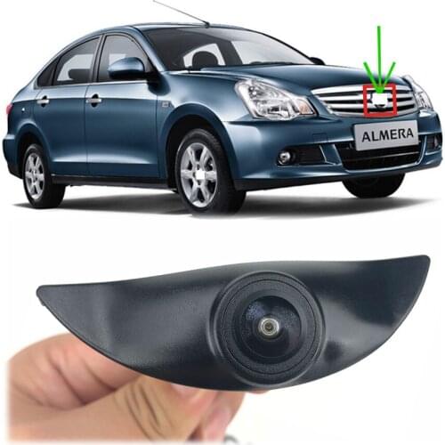 JIAYITIAN Car Front Camera For Nissan Almera G15 2012~2021 Fish eye Lens CCD Night Vision Forward Logo Camera