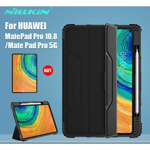 NILLKIN Flip Leather For Huawei Mate Pad Pro Case 10.8 Magnetic Shockproof Leather Flip Cover Cases Huawei MatePad Pro 5G Shell
