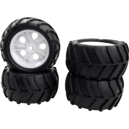 1/10 Scale RC Vehicle Model Parts Rubber Tire Tyre 85mm 4x for WPL FS Wltoys