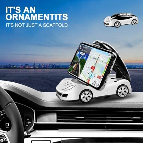 Car Model Mobile Phone Holder Mount Navigator Dashboard Support Fixed Driving Paste Type Stands Cell Phone Support Car Ornament