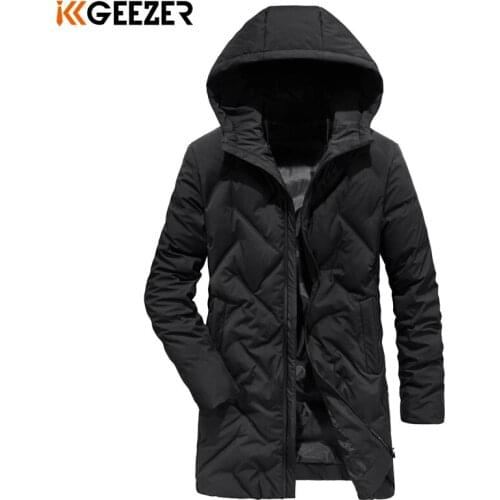 Winter Jackets Down Men Long Windbreak Solid Color Duck 90% Parkas Military Business Thick Coat Padded Parka Waterproof Overcoat