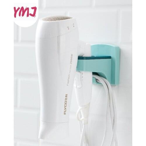 Wall Mounted Hair Dryer Storage Organizer Rack Plastic Holder Hanger Using in Bathroom Salon Stylist Tool Drier Hair Dryer Rack