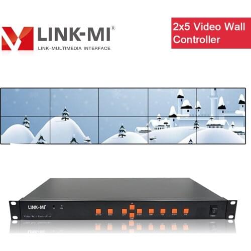 LINK-MI 6-10 Channels Video Wall Controller 2X3 2X4 2X5 HDMI VGA USB AV inputs for max 10 Video Wall Displays