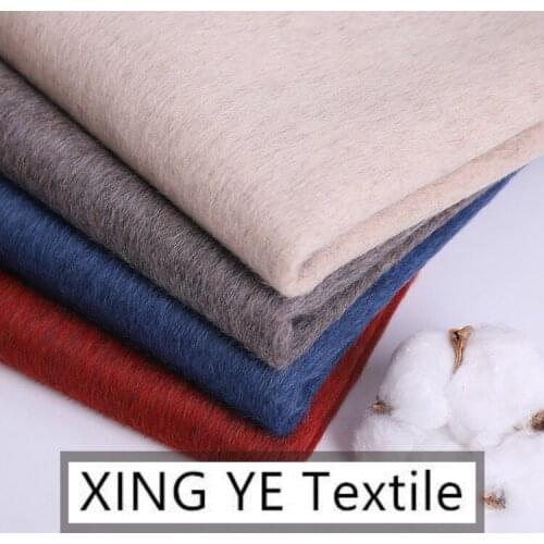 Autumn Winter Woolen Fabric 100% Wool Mixed Color Cashmere Cloth by Meter Coat Suit for Sewing Material Light Gray