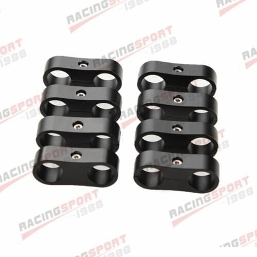 8PCS -6AN AN6 AN-6 6AN 13.5mmBillet Fuel Hose Separator Fittings Adapter