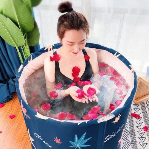 Portable Bathtub for Adults Large Shower Pool Thick Inflatable Foldable Baby Bathtub Spa Piscina Inflable Bathroom Products 50