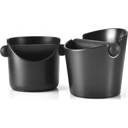 Anti-Slip Coffee Knock Box Coffee Slag Coffee Grounds Container Dump Bucket with Rubber Bar Coffeeware Coffee Making Accessories