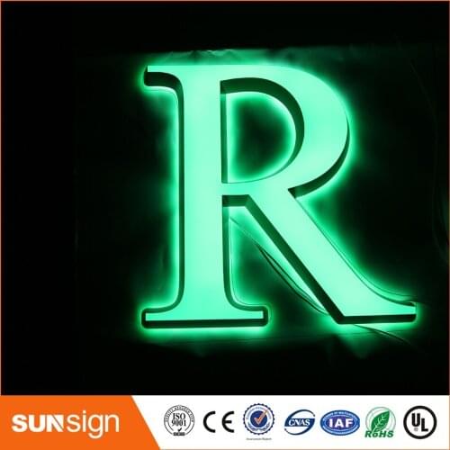 Custom storefront advertising LED sign acrylic led letter