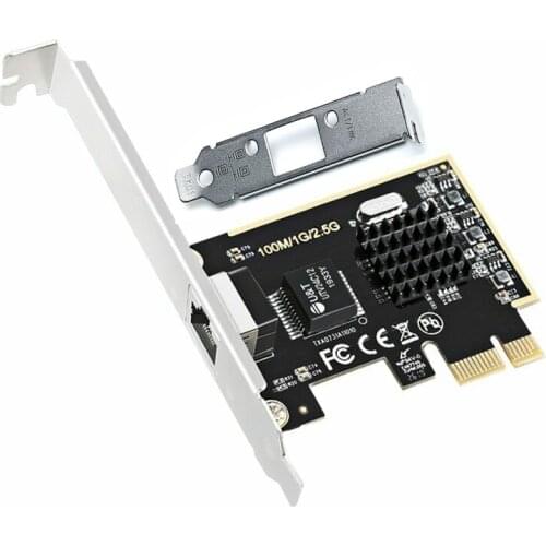 PCIe 100M/1000M/2.5G Gigabit Ethernet Network Adapter LAN Card RTL8125 NIC for Windows/Linux/MAC with Low Profile