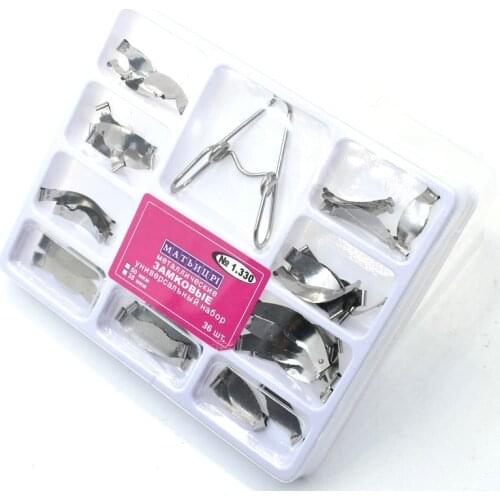 Dental Matrix 36pcs Band Matrix Tofflemire Restorative Tool Universal Matrix Bands Dentistry Lab Equipment Dental Tool