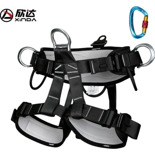 XINDA Outdoor mountaineering half-legged leggings safety belt professional rescue rock climbing rescue aerial work climbing tree