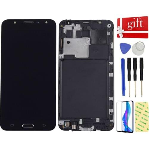 For Samsung Galaxy J7 2015 LCD Screen SM j700 J700F J700M J700H J700FN LCD Display Screen Touch Screen Digitizer Assembly Frame