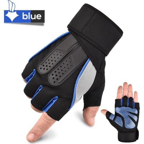 1 Pairs Elastic Gym Gloves Heavyweight Sports Exercise Weight Lifting Gloves Body Building Training Fitness Gloves for Men Women