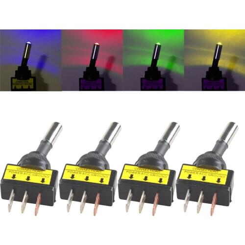 1PCS ASW-15D 12V 20A Car Auto LED Light Toggle Rocker Switch 3Pin SPST ON/OFF Sales for vehicles