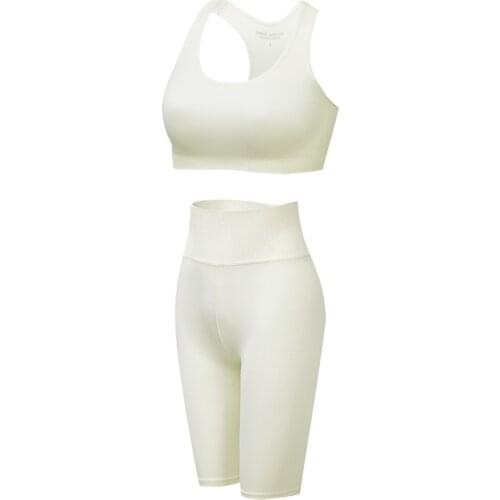 2021 Fast Dry Running Gym Set High Waist Sport Fitness Suit Summer Seamless Yoga Sets New Gym Clothing Workout Clothes For Women