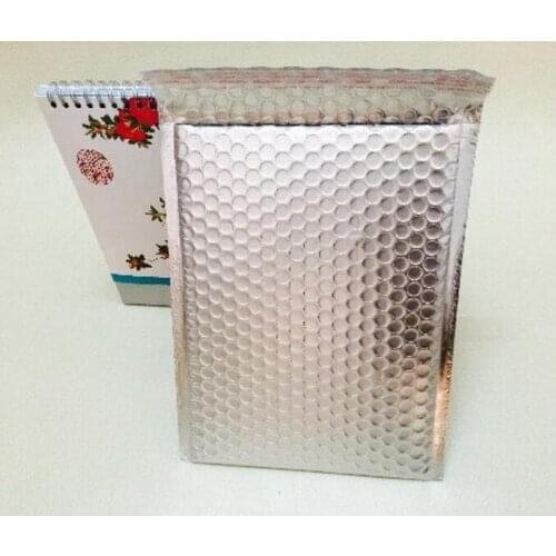 25*30cm Large Sliver Wrap Glitter Metallic Bubble Mailer Bag Gift Bag Aluminum Foil Seals Bubble Envelope Gift Bag
