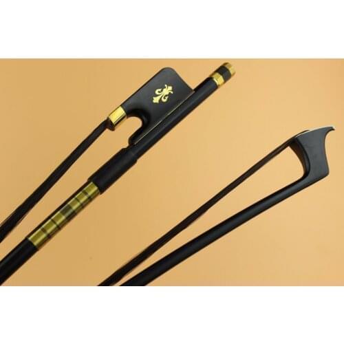 8pcs PRO New Carbon fiber cello bow 4/4 size Ebony Frog inlaid copper flower