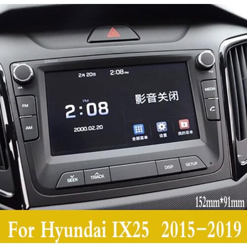 GPS Car Navigation Steel Film for Hyundai IX25 2015- 2019 Central Control LCD Screen Glass Tempered HD Protect Film